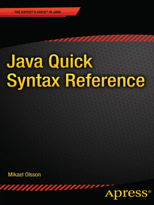 cover image of Java Quick Syntax Reference